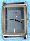 A52 Mens Seiko Rectangle Tank Slim 7430-5560 Vintage Watch Parts Repair lot