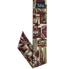 Blubandoo Cool Tie Scarf  with Water Activated Crystals - Red Seafair