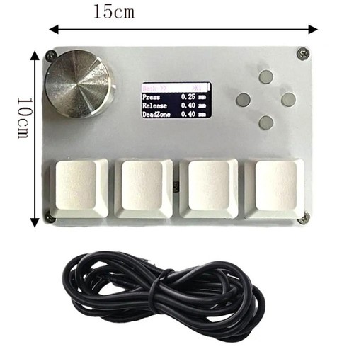 2 Colors Rapid Trigger Game Programming Mechanical Keypad Knob Gaming Keyboard - Afbeelding 16 van 17