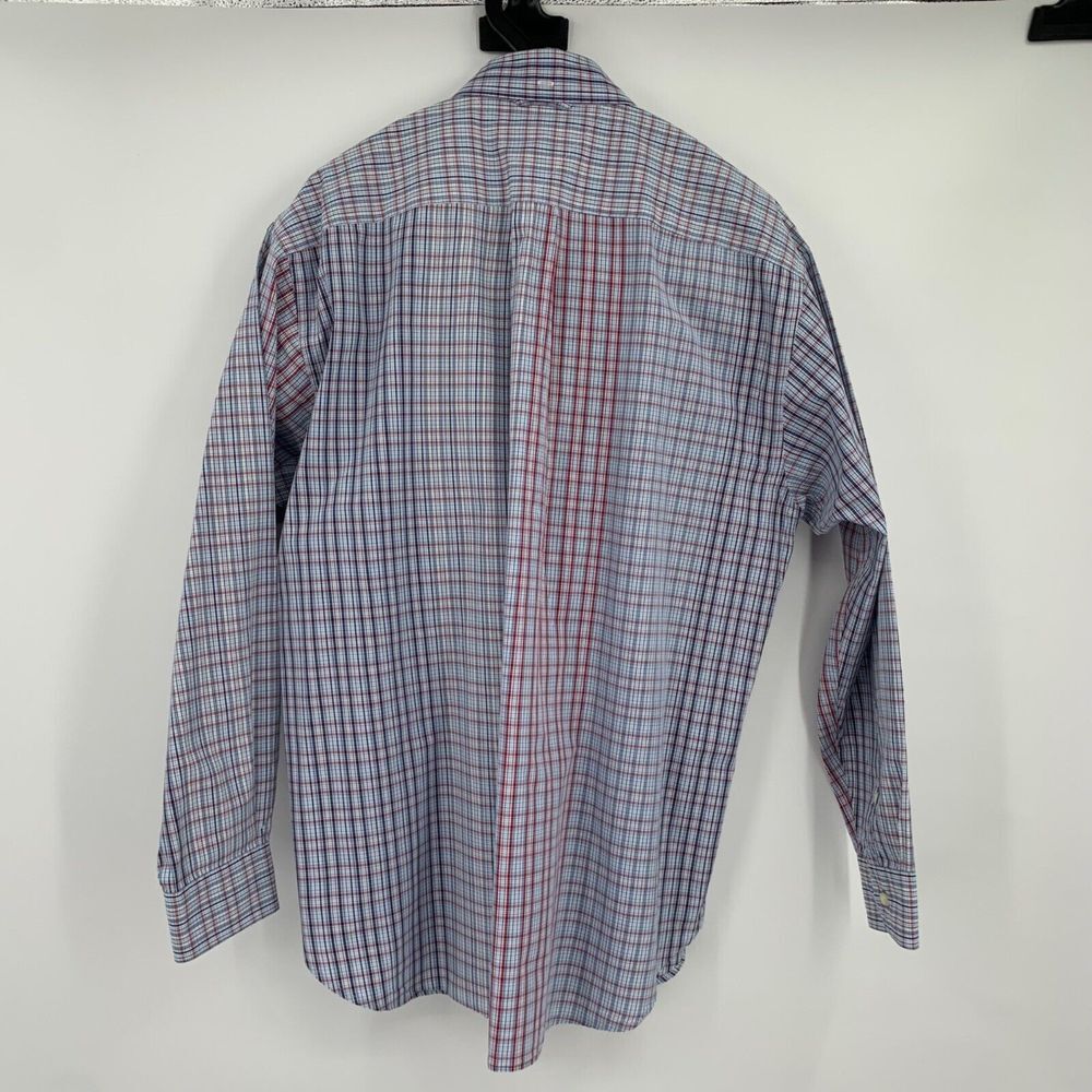 Tommy Hilfiger Men's Shirt Blue & Red Check Size Large thumbnail 3