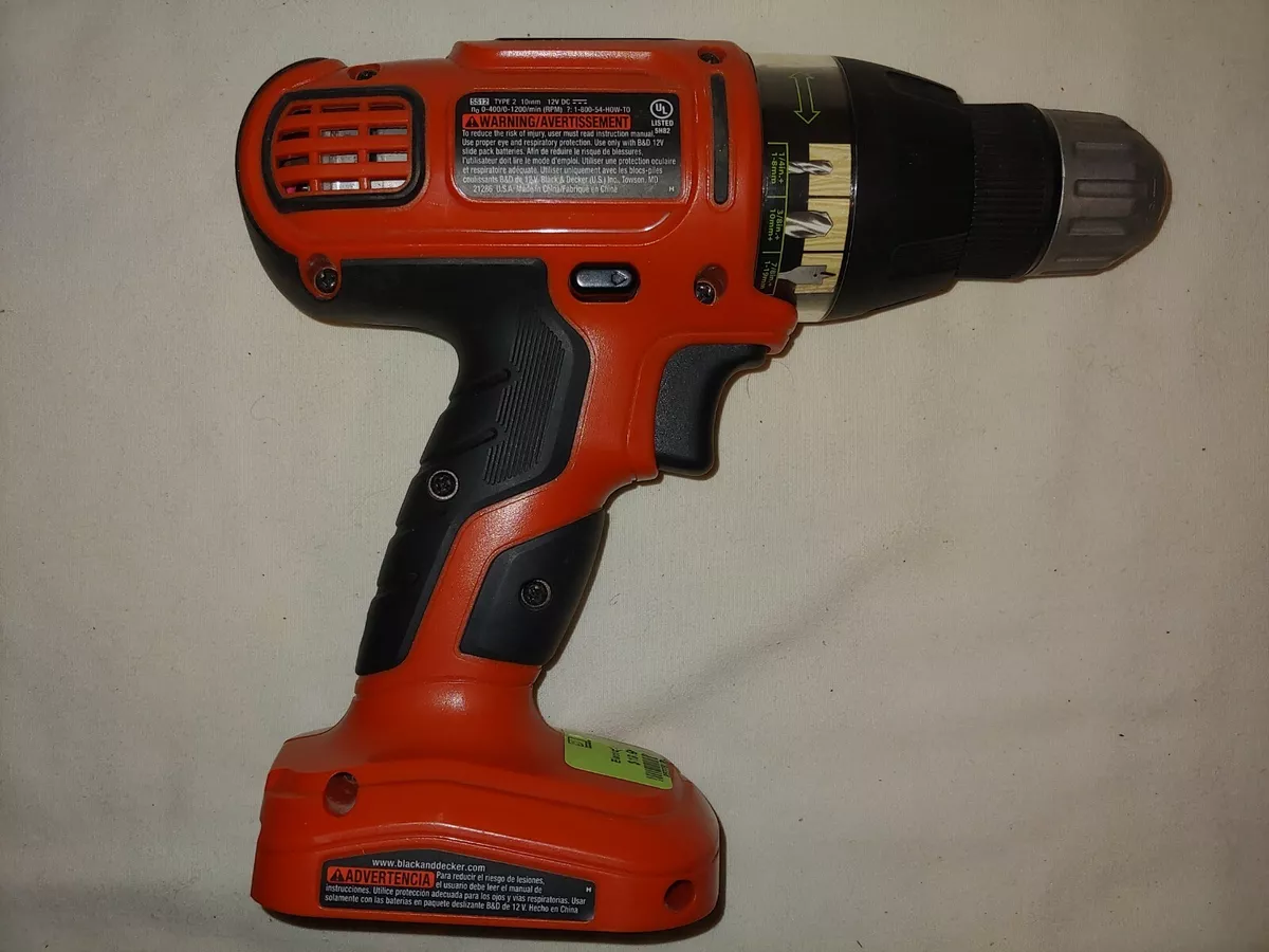 Black & Decker 12V Lithium Drill with 2 Batteries