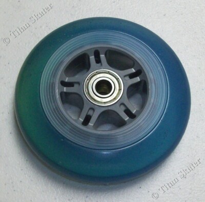 1 x 125 mm Scooter Wheel with Bearings - Blue