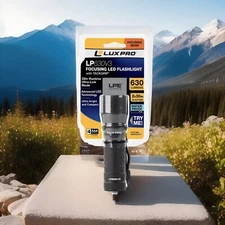 LUXPRO LP630V3 Focusing 630 Lumen Handheld Flashlight with Wrist Lanyard