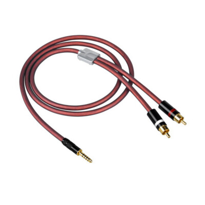 HIFI 4.4mm to 2RCA HiFi OCC anti-noise 4.4 balanced power amplifier audio cable
