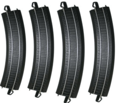 Bachmann 44480 HO Scale E-Z Train Track Black 18'' Radius Curved 6 pcs
