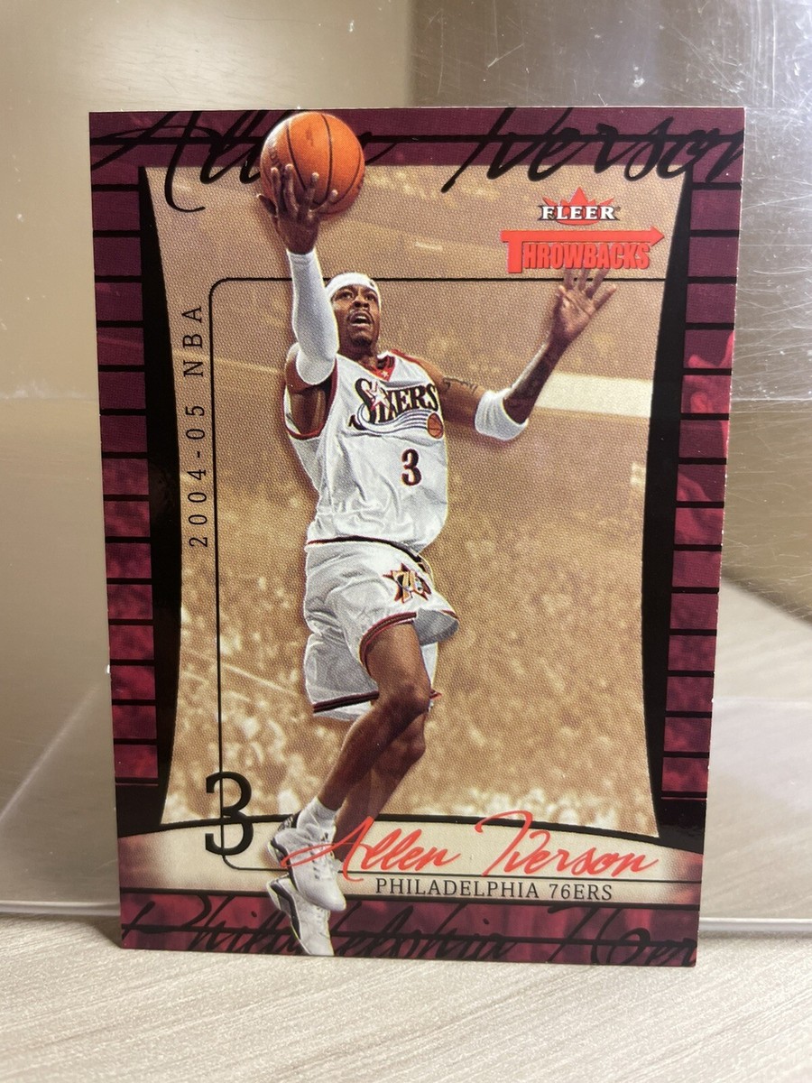 Allen Iverson 2004 Fleer Throwbacks #3 Philadelphia 76ers | eBay