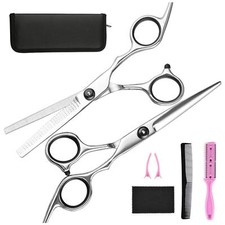 Hair Cutting Scissors Thinning Shears- Professional Barber Sharp Hair Scissor...