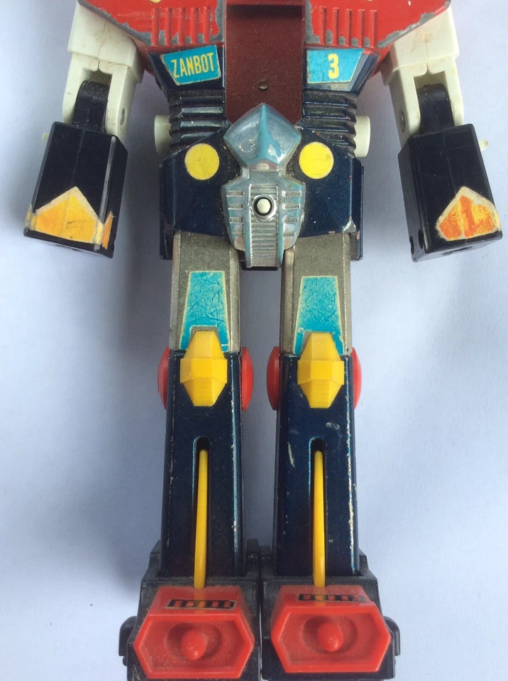 Popy Die Cast Shogun Warriors Zambot 3 1977 Made In Hong Kong Clover 2 - Immagine 3 di 4