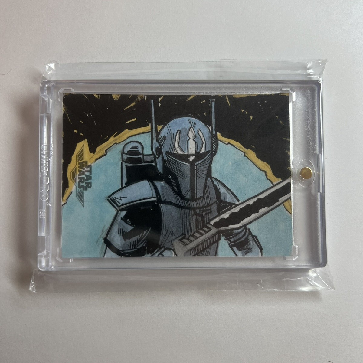 2021 Star Wars Tarre Vizsla Dark Saber 1/1 Sketch Card Matt