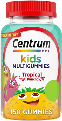 Centrum Kids Multivitamin Gummies, Tropical Punch Flavor Made With Natural Flavo