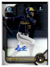 2022 Bowman Chrome #CPA-LE Larry Ernesto Chrome Auto Milwaukee Brewers