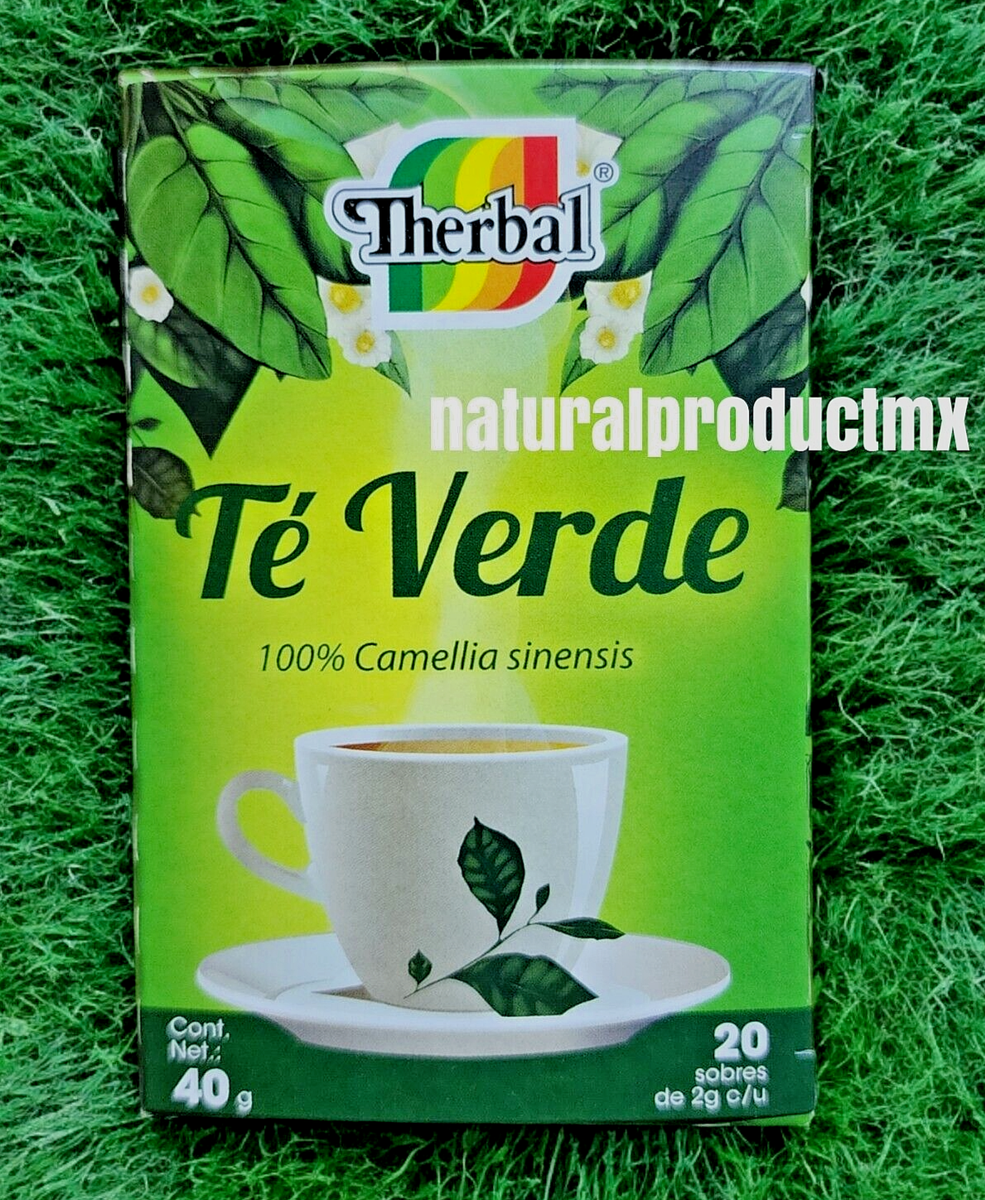 TEA@　0527 Te Verde Green Tea Camellia Sinensis Green Tea 20 Bags by Therbal