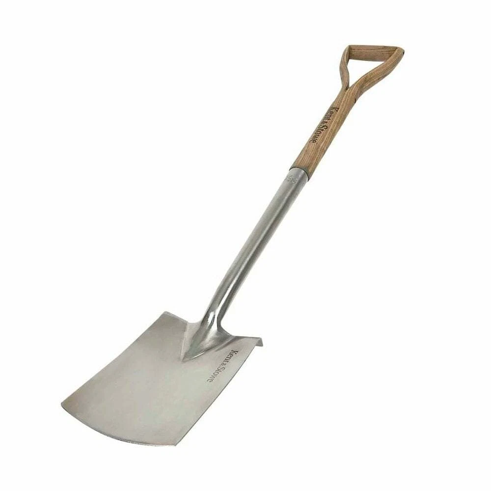 Kent Stowe Stainless Steel Border Spade Extended Shank FSC