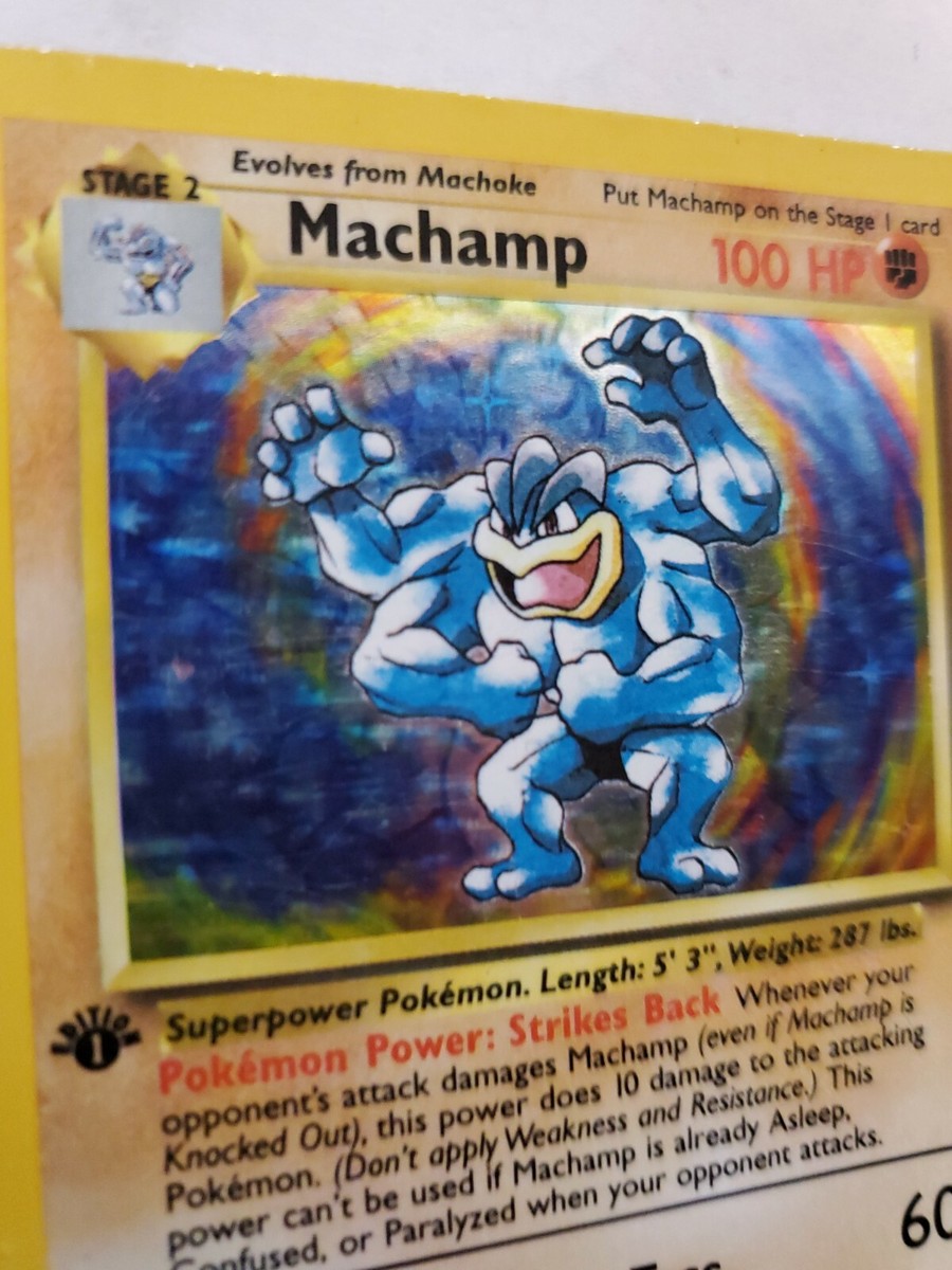 Machamp Base Set Holo Pokemon Card Jungle Fossil WOTC | eBay