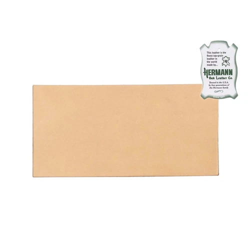 Hermann Oak Veg Tan Leather Sheets Choose Weight & Size 6"x12" to 24"x24" - product listing photo