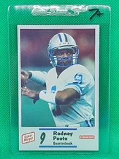 🏈1990 Detroit Lions Police Oscar Mayer #3 RODNEY PEETE🏈 NM NR-MINT or Better