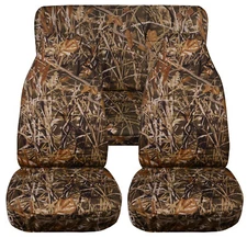 Full set Front+Rear camo duck hunting car seat covers fits 1989-1998 Geo Tracker