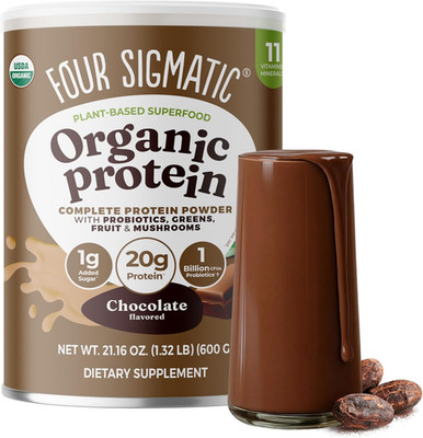 Organic Plant-Based Protein Powder | Clean Vegan Protein Elevated with Lion S Ma