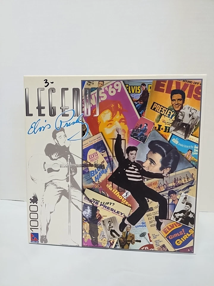 Nuevo rompecabezas de 1000 piezas Elvis Presley Legends cárcel azul roca Hawaii Foto 3 de 4