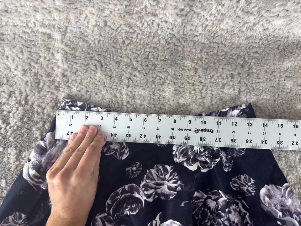 Minifalda Prabal Gurung Talla 4 Floral Oscura Línea A Causal Forrada Cremallera Algodón Foto 4 de 4