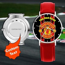 Orologio da polso di lusso - Red Devil ispirato al calcio - tifoso calcio personalizzato
