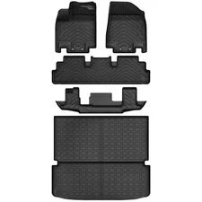 All Weather 3D Floor Mats + Trunk Cargo Liner for 2022 - 2025 Nissan Pathfinder