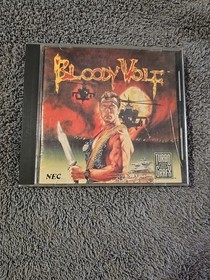 Bloody Wolf TurboGrafx-16 1990 CIB Complete Tested Turbo USA NEC TG16 DATA EAST