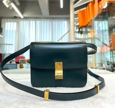 Celine Tin Classic Box Crossbody Deep Green H022702 148576650