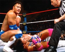 Salvatore Sincere WWE Autographed 8x10 Photo RAW Debut Dwayne Johnson