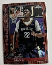 Derek Queen 2025-26 Topps Chrome Basketball Border Refractor Rookie Card # 263