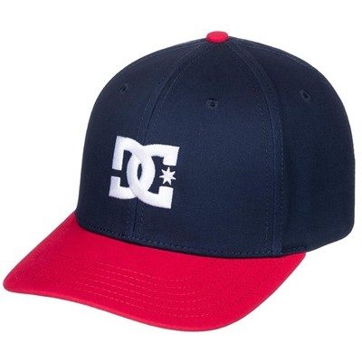 DC Shoes Herren DC Cap Star Flexfit Baseball Cap - Dress Blue/Barbados Cherry -