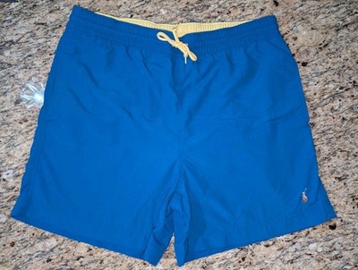 Blue POLO RALPH LAUREN Men's 5.75 Inch Traveler Classic Swim Trunks Sz Sm