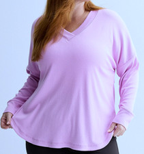 TEK GEAR FASHION BASIC V-NECK PULLOVER LONG S...