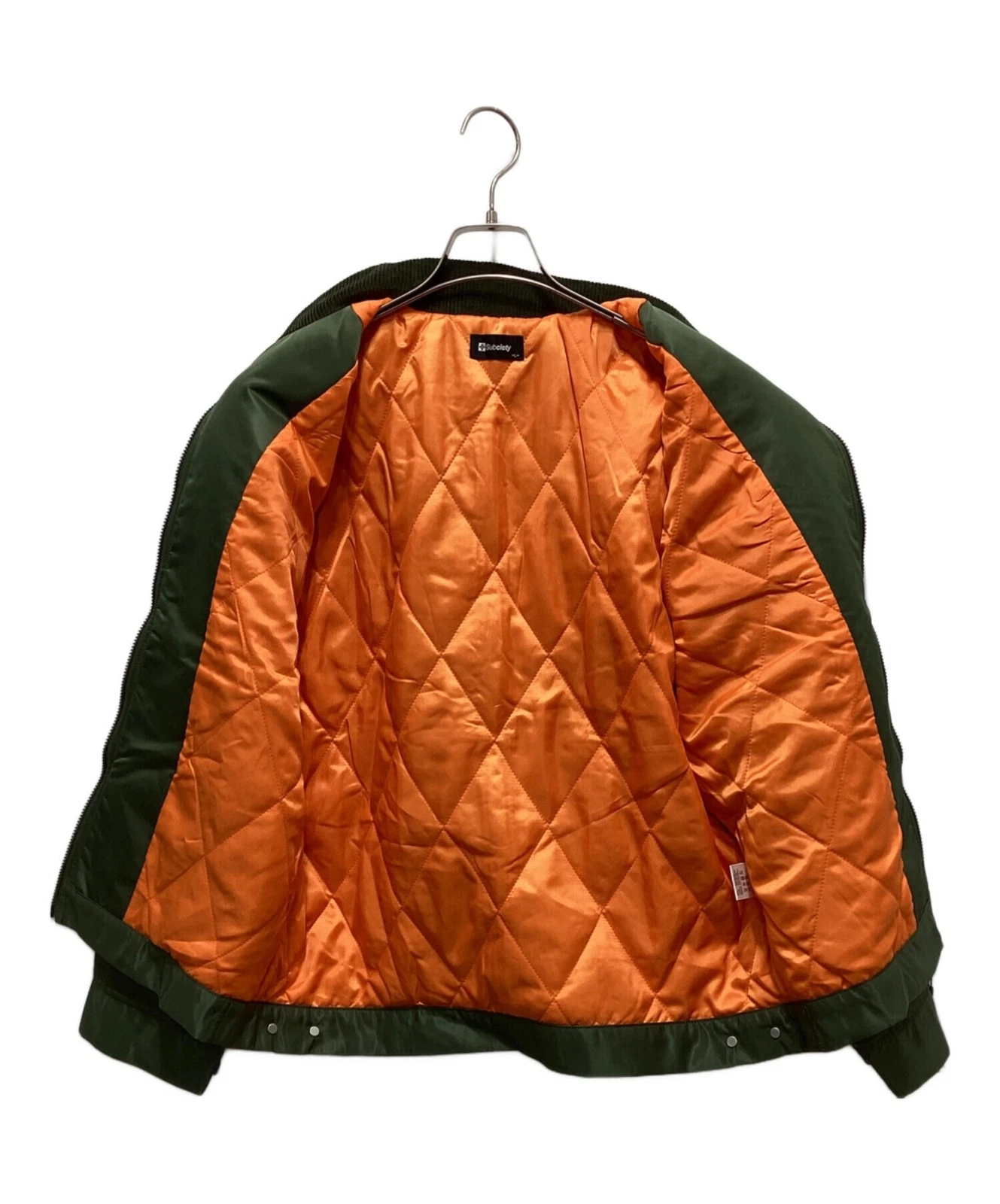 Subciety Flight Nylon WORK JKT Jacket Men's Size L Olive - product detail image 3