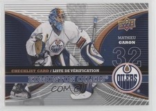2008-09 Upper Deck McDonald's Restaurant Checklist Mathieu Garon #CL-EDM 0d7y