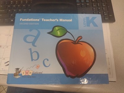 Fundations Teacher's Manual K Second Edition by Barbara Wilson (2012, Library...