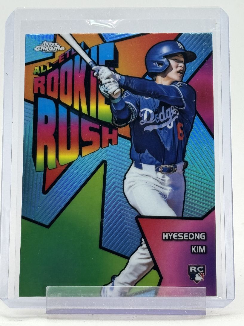 HYESEONG KIM 2025 TOPPS CHROME ALL-ETCH ROOKIE RUSH REFRACTOR RC Q3100