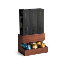 Wood Pod Dispenser Designed for Nespresso Vertuo Capsules, Freestan... Fast Ship