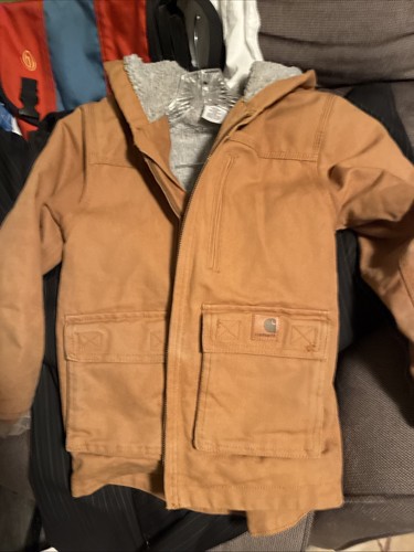 Carhartt Jacket for, Size Small 7/8 Believe Youth. Brown - Picture 6 of 6