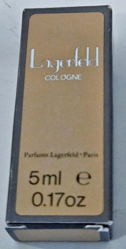 VTG Karl LAGERFELD COLOGNE .17 fl. oz. 5ml Men Cologne ~Travel Size ~NIB - Image 2 of 3