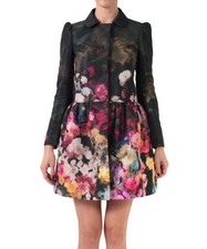 Used Red Valentino Floral Print Coat Jacket Outer Women Size 38 Very Rare