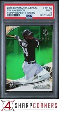 2016 BOWMAN PLATINUM TOP PROSPECTS GREEN #TP-TA TIM ANDERSON RC #/99 POP 2 PSA 9