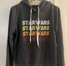 Star Wars Boy  s Grey Pullover Hoodie Size: L