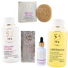 55H+ EXT  SET -A (lotion+serum+Cream+exfoliat...