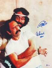 Tommy Chong Cheech Marin Signed 11x14 Photo Up in Smoke Autograph Beckett COA