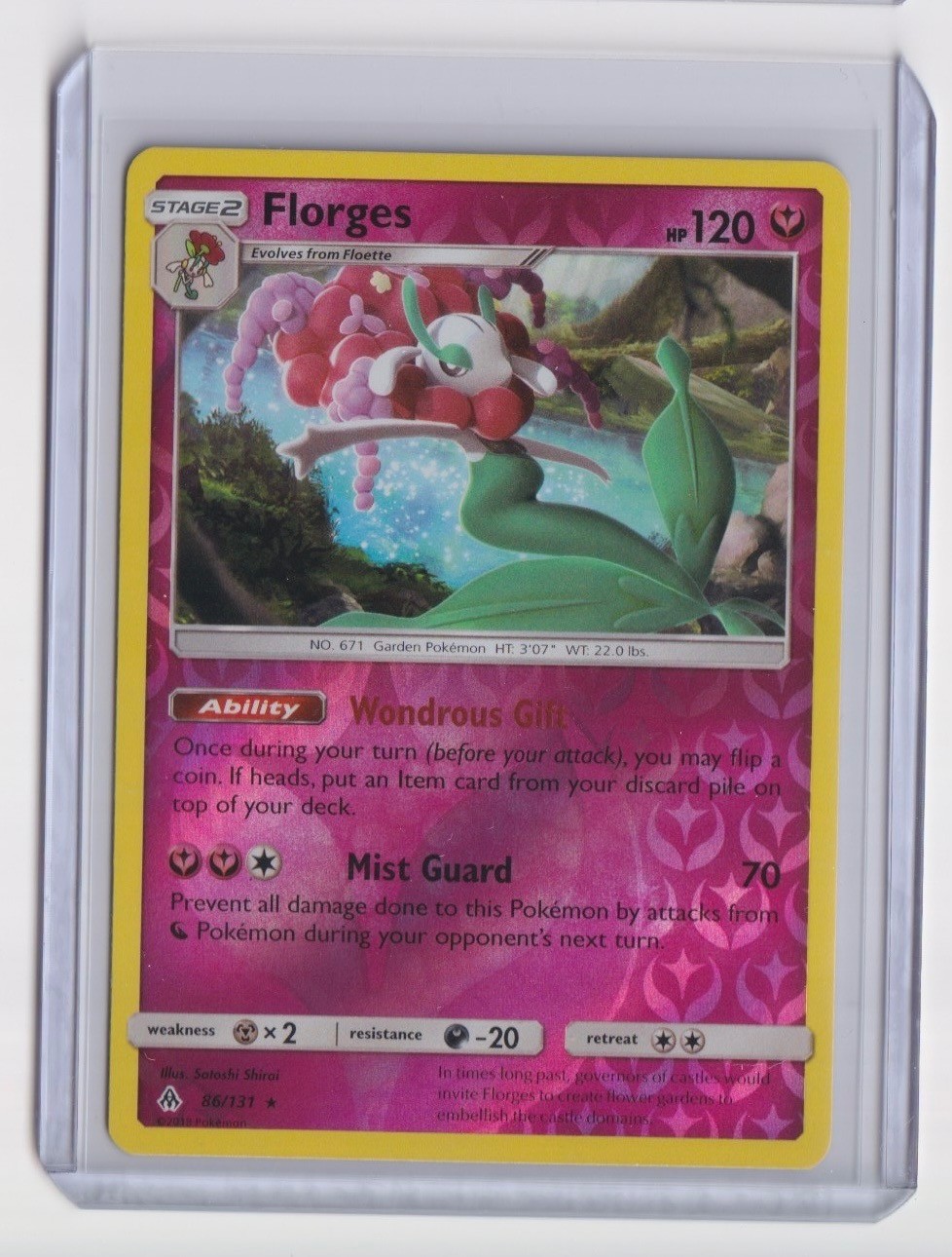 FLORGES 86/131 FORBIDDEN LIGHT RARE POKEMON REVERSE HOLO NM/M