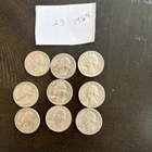 Set 9 Silver Quarters 90% Silver  1964 Quarters random mints/circulated lot  #23