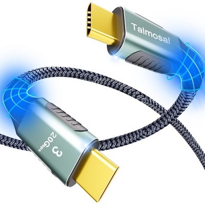 Thunderbolt 3 Cable 15ft 100W PD Fast Charging 20Gbps Data Transfer - 4K-60Hz