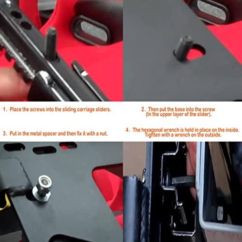 Hardware Kit for Mounting Racing Seat Sliders and Seat Bracket 