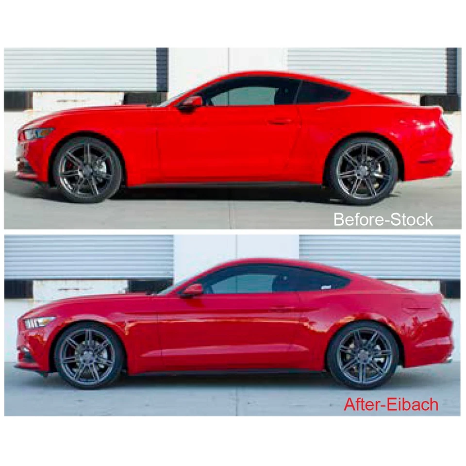 Kit de resortes rebajadores delanteros traseros Eibach 35147.140 PRO-KIT para Ford Mustang 15-23 Foto 3 de 4